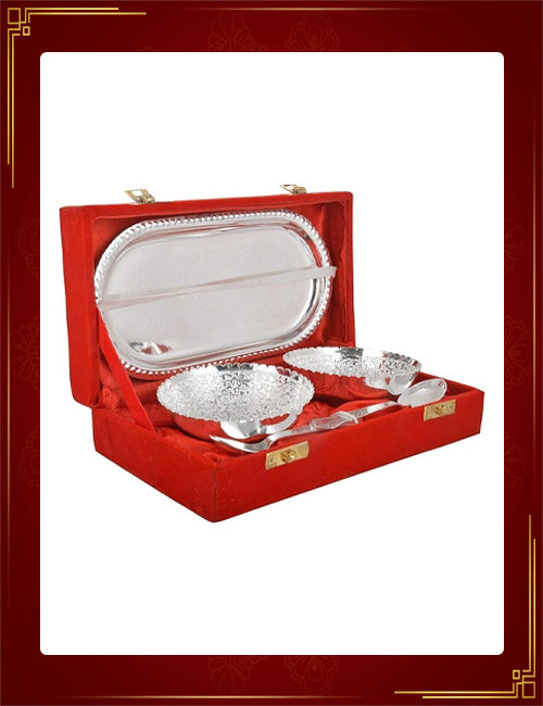 German Two Bowl Set – Silver